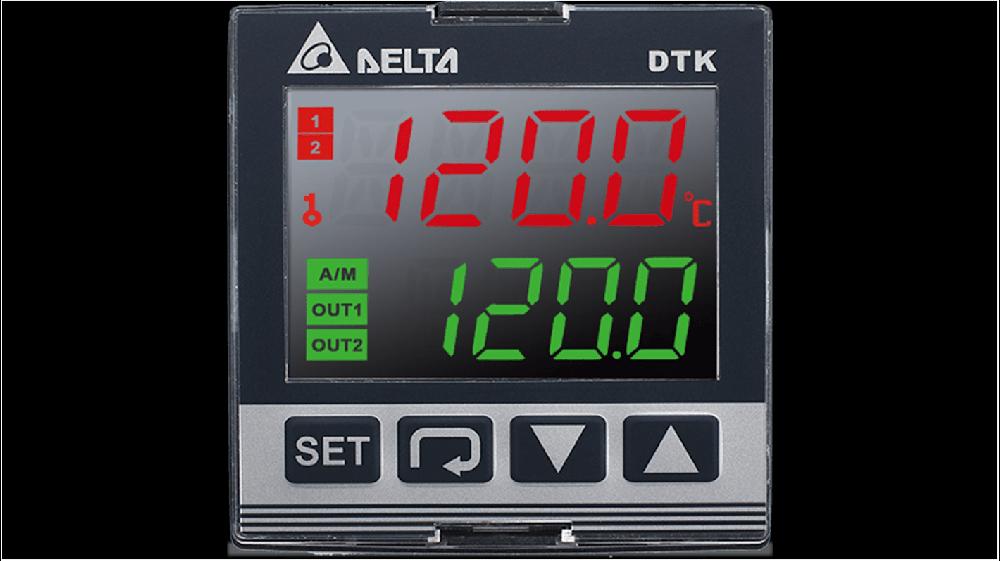 Rs-Online Termoregolatori PID Delta Electronics DTK 100 → 240 V 48 X 48 (1/16 DIN)mm 2 Uscite Corrente C.c