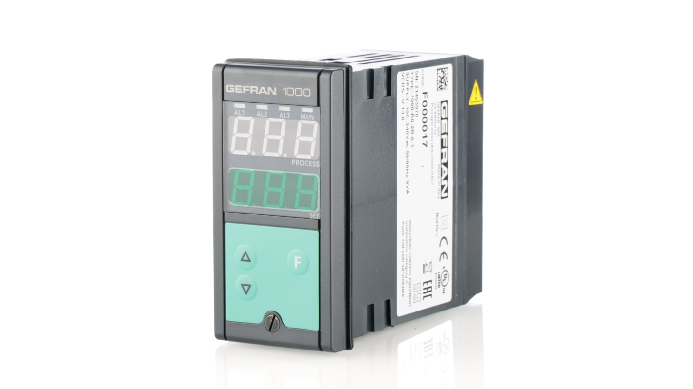 Rs-Online Termoregolatori PID Gefran 1000 100 → 240 V c.a. / c.c. 48 x 96 (1/8 DIN)mm 1 uscita Logico Relè