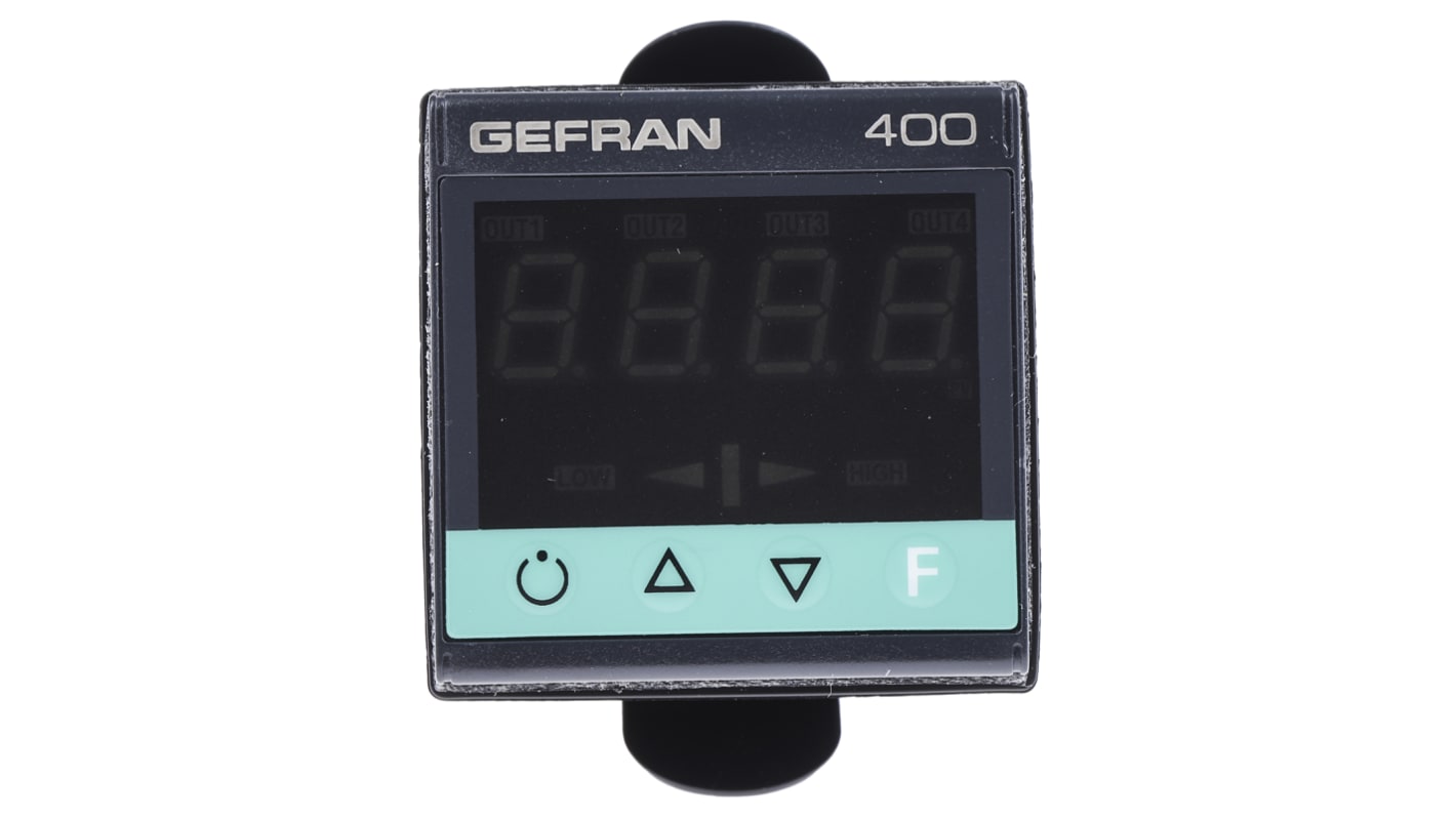 Rs-Online Termoregolatori PID Gefran 400 100 V C.a. 240 V C.a. 48 X 48 (1/16 DIN)mm 2 Uscite Relè