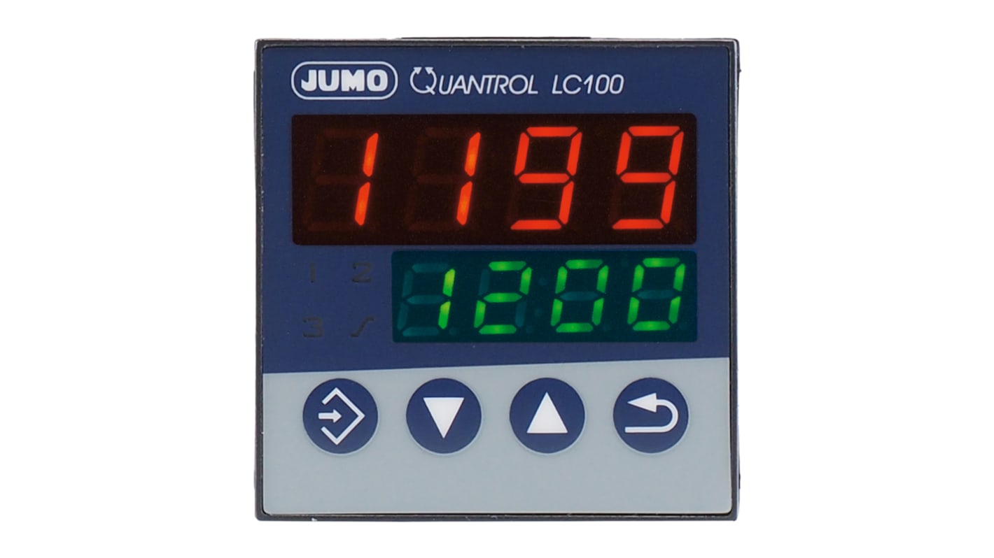 Rs-Online Termoregolatori PID Jumo QUANTROL 110 → 240 V c.a. 48 x 48mm 2 uscite Logico Relè