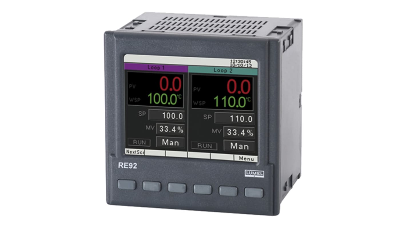 Rs-Online Termoregolatori PID Lumel RRE92 85 → 253 V ca/cc 96 x 96mm 6 uscite Relè