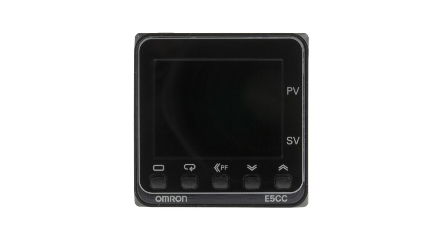 Rs-Online Termoregolatori PID Omron E5CC 100 → 240 V c.a. 48 x 48mm 2 uscite SSR relè a stato solido logica