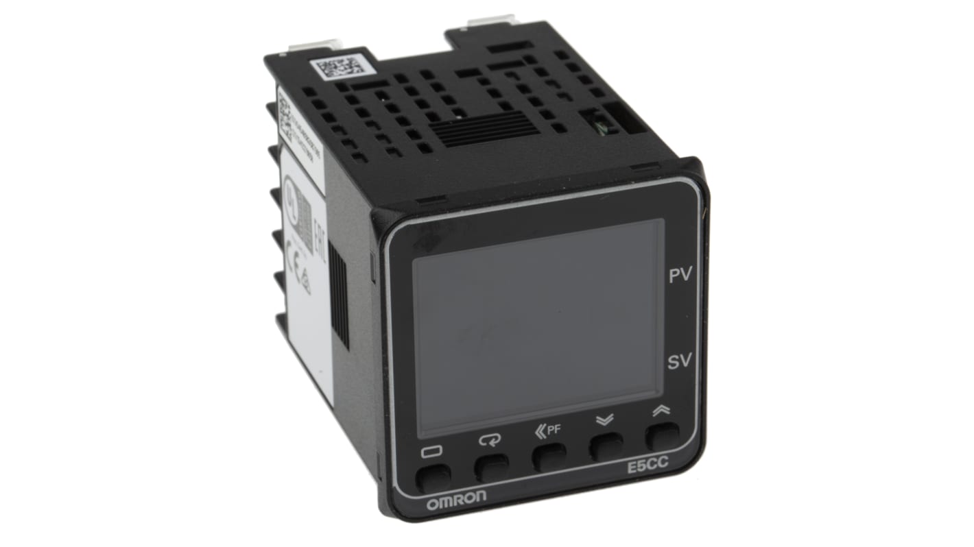 Rs-Online Termoregolatori PID Omron E5CC 100 → 240 V c.a. 48 x 48mm 1 uscita SSR relè a stato solido logica