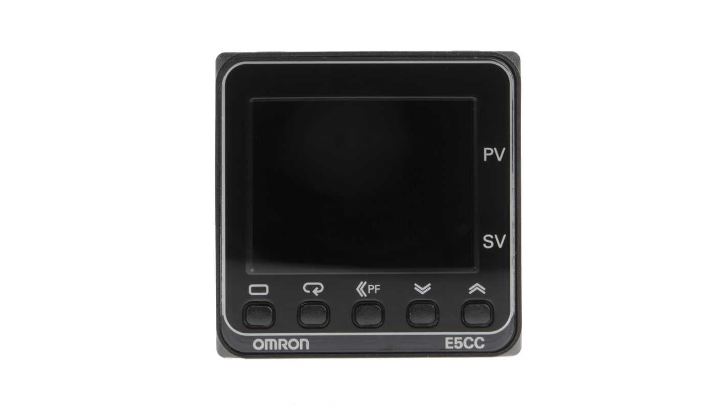 Rs-Online Termoregolatori PID Omron E5CC 24 V c.a. / c.c. 48 x 48mm 1 uscita Relè