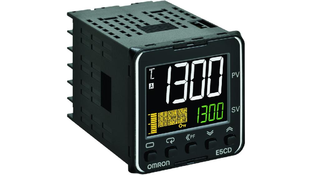 Rs-Online Termoregolatori PID Omron E5CD 24 V ca/cc 48 x 48mm 2 uscite SSR relè a stato solido logica