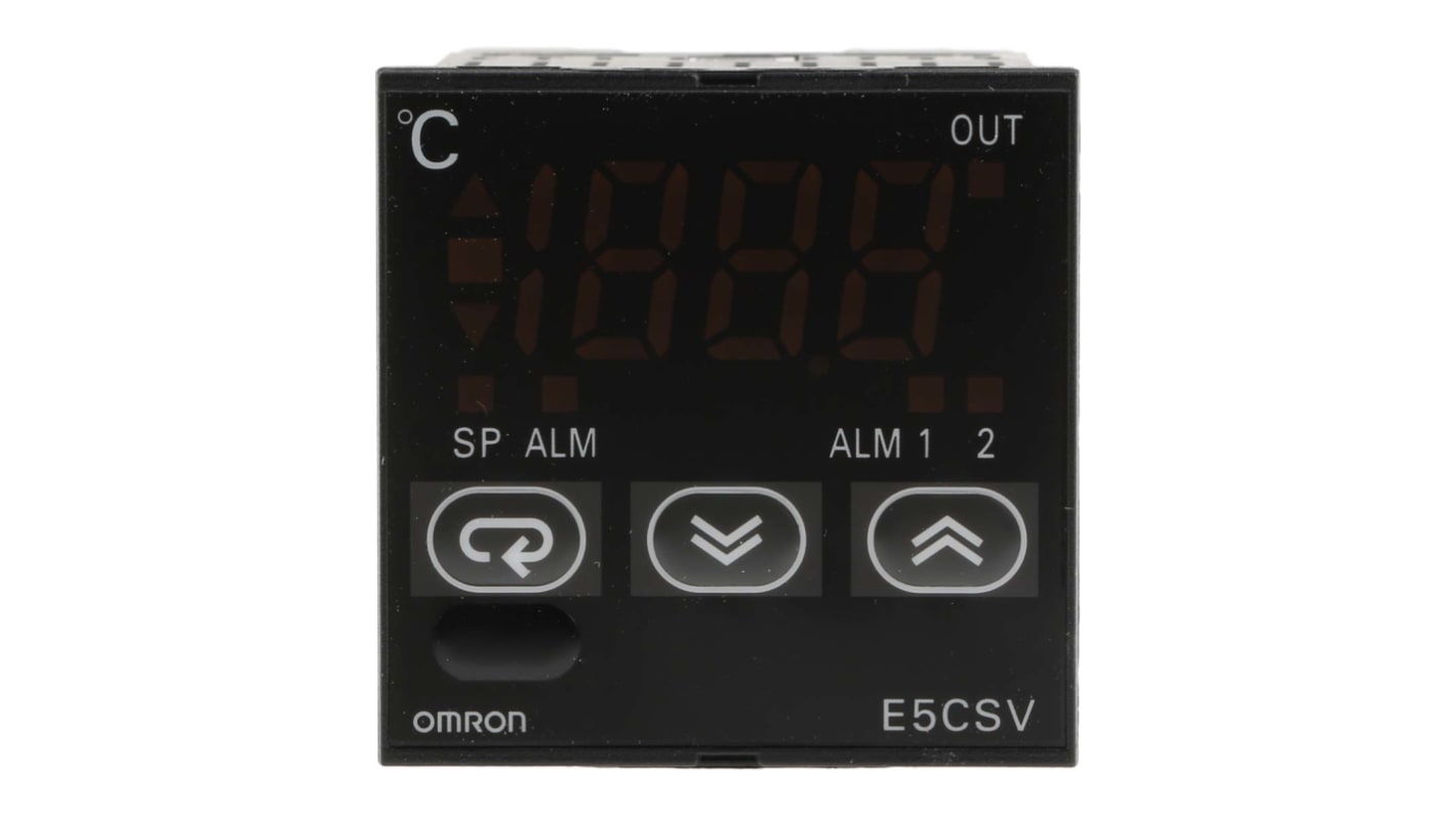 Rs-Online Termoregolatori PID Omron E5CSV 24 V c.a. / c.c. 48 x 48mm 2 uscite SSR relè a stato solido logica