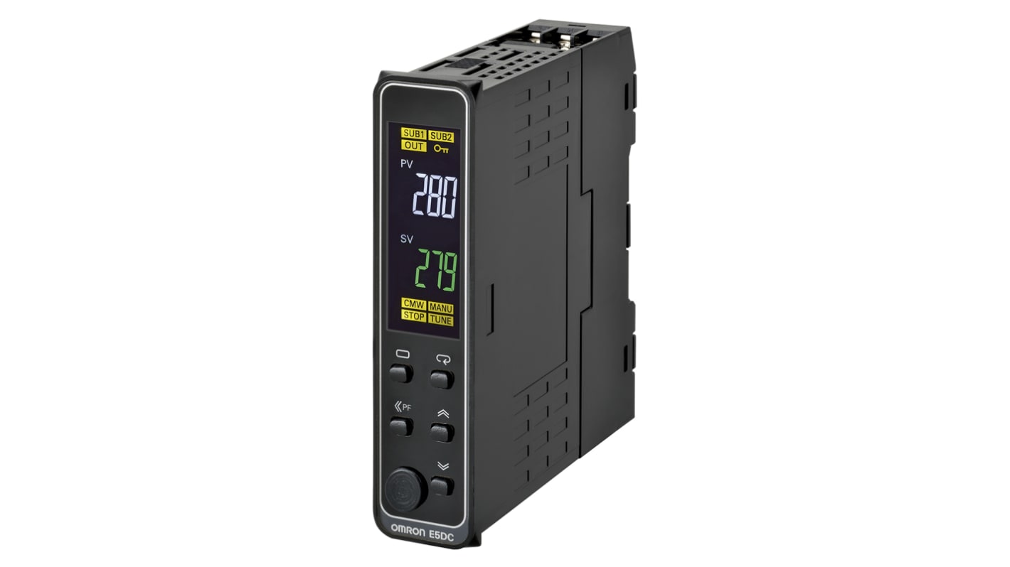 Rs-Online Termoregolatori PID Omron E5DC 100 → 240 V c.a. 22.5mm 2 uscite Relè