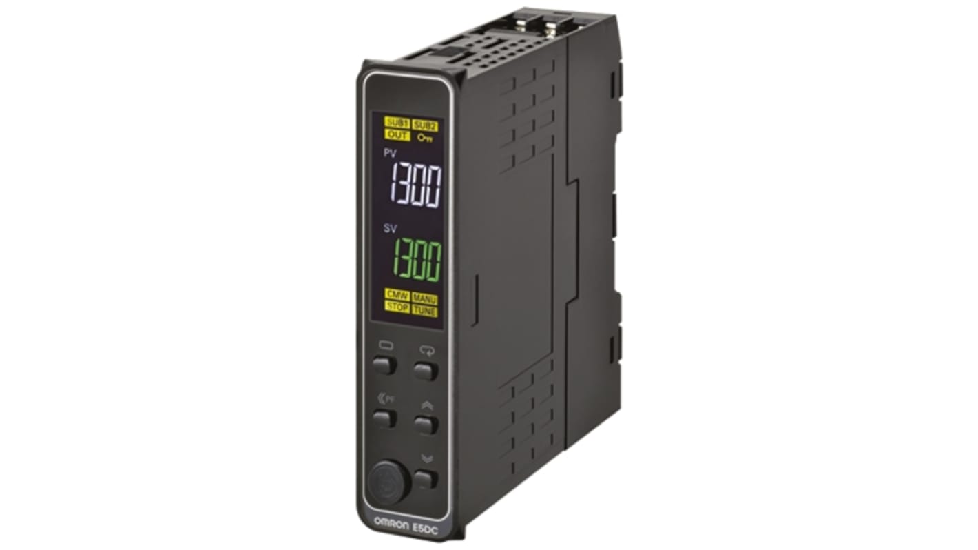 Rs-Online Termoregolatori PID Omron E5DC 24 V ca / cc 22.5mm 2 uscite SSR relè a stato solido logica