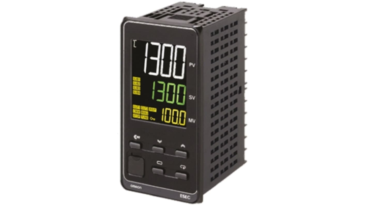 Rs-Online Termoregolatori PID Omron E5EC 24 V c.a. / c.c. 48 x 96mm 2 uscite SSR relè a stato solido logica relè