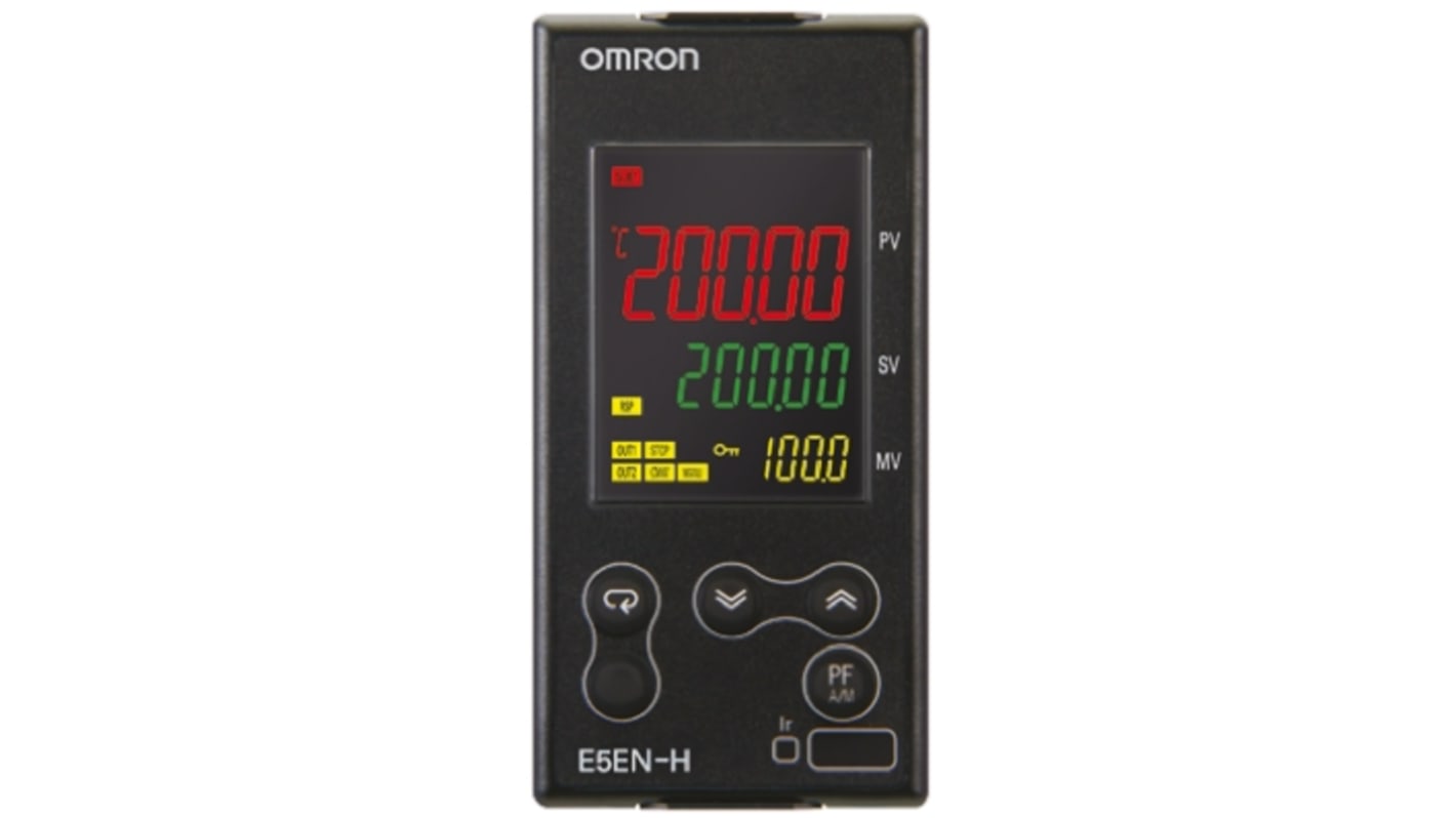 Rs-Online Termoregolatori PID Omron E5EN 100 → 240 V c.a. 48 x 96mm 3 uscite Con scheda aggiuntiva