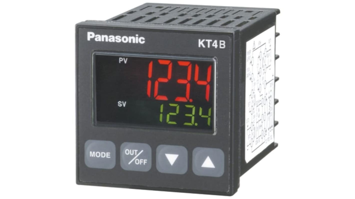 Rs-Online Termoregolatori PID Panasonic KT4H 100 → 240 V c.a. 48 x 59.2mm 1 uscita Corrente cc