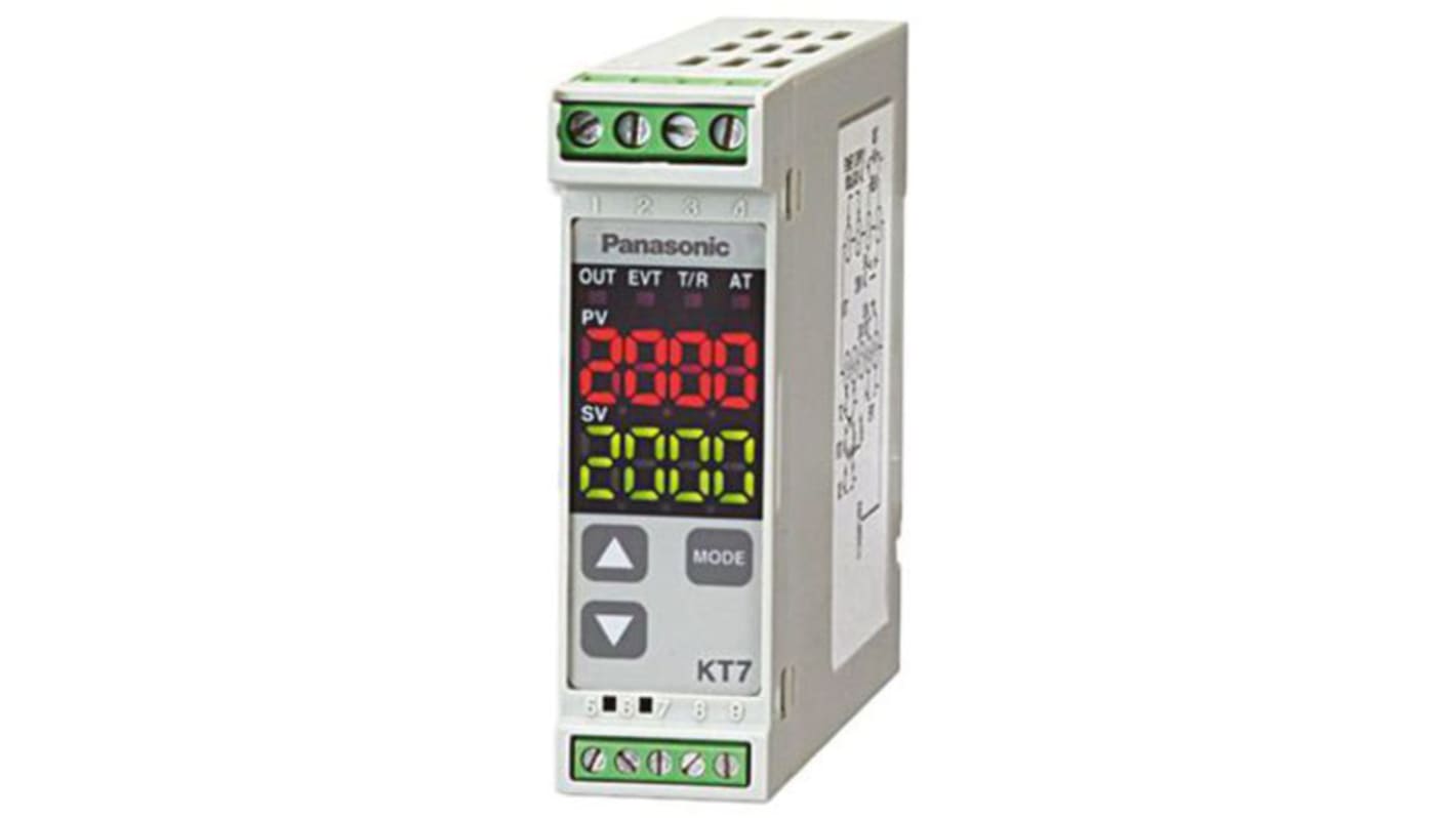 Rs-Online Termoregolatori PID Panasonic KT7 100 → 240 V c.a. 22.5 x 75mm 1 uscita Relè