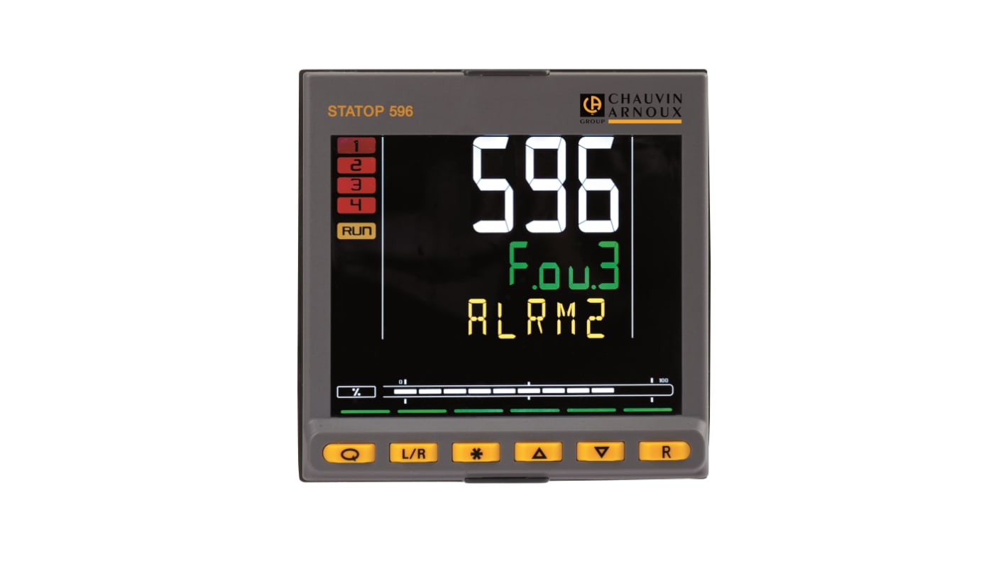 Rs-Online Termoregolatori PID Pyro Controle STATOP 500 100 →240 V c.a. 96mm 3 uscite Relè