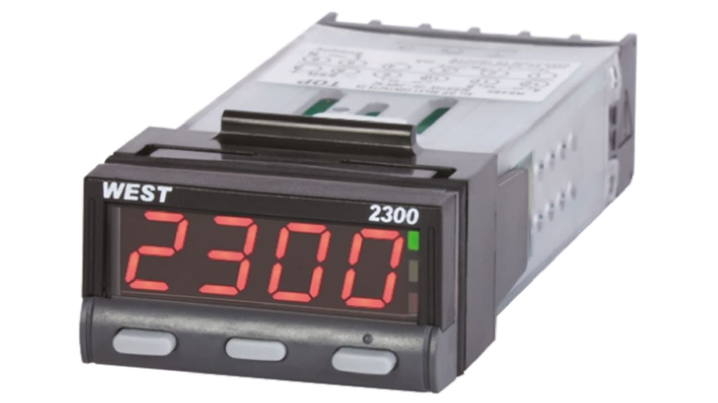 Rs-Online Termoregolatori PID West Instruments N2300 12 → 30 V c.c. 24 V c.a. 49 x 25mm 2 uscite