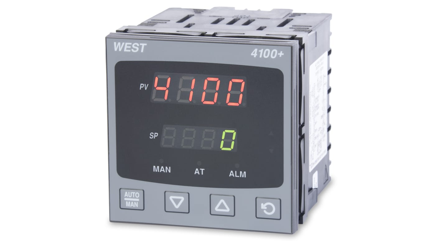 Rs-Online Termoregolatori PID West Instruments P4100 100 → 240 V c.a. 96 x 96 (1/4 DIN)mm 3 uscite Relè