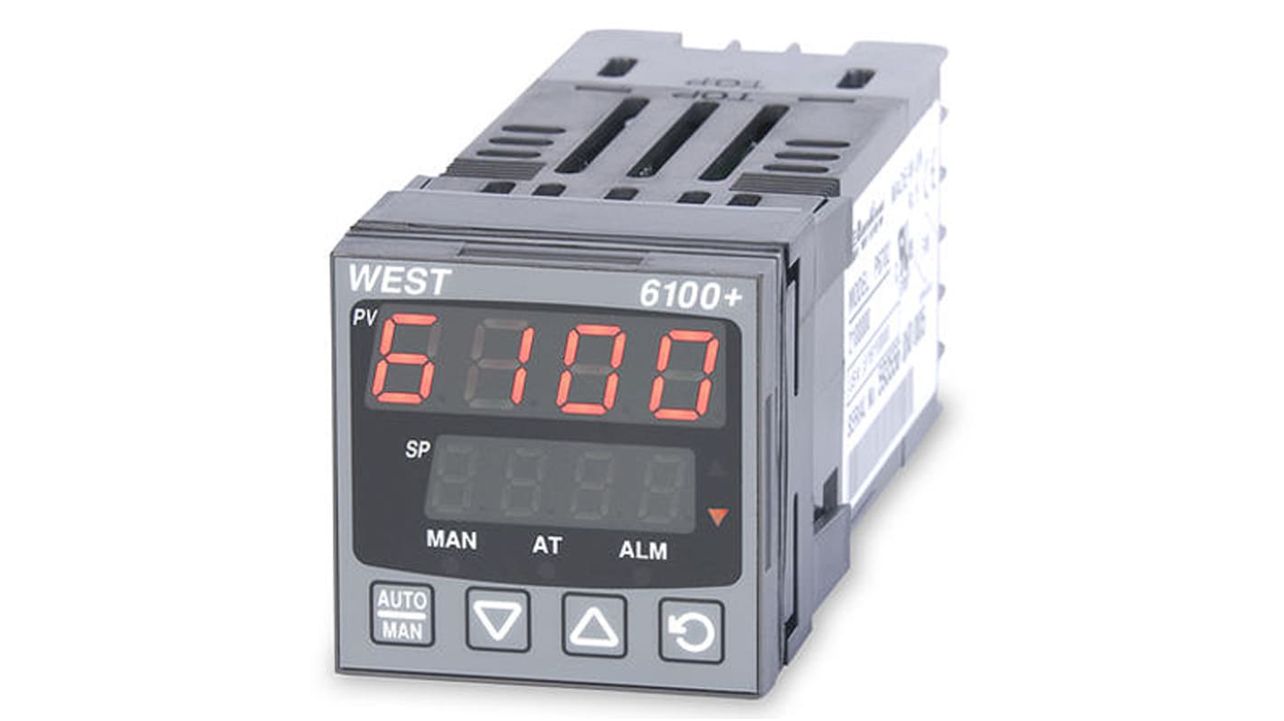 Rs-Online Termoregolatori PID West Instruments P6100+ 24 → 48 V c.a./c.c. 48 x 48mm 2 uscite Relè