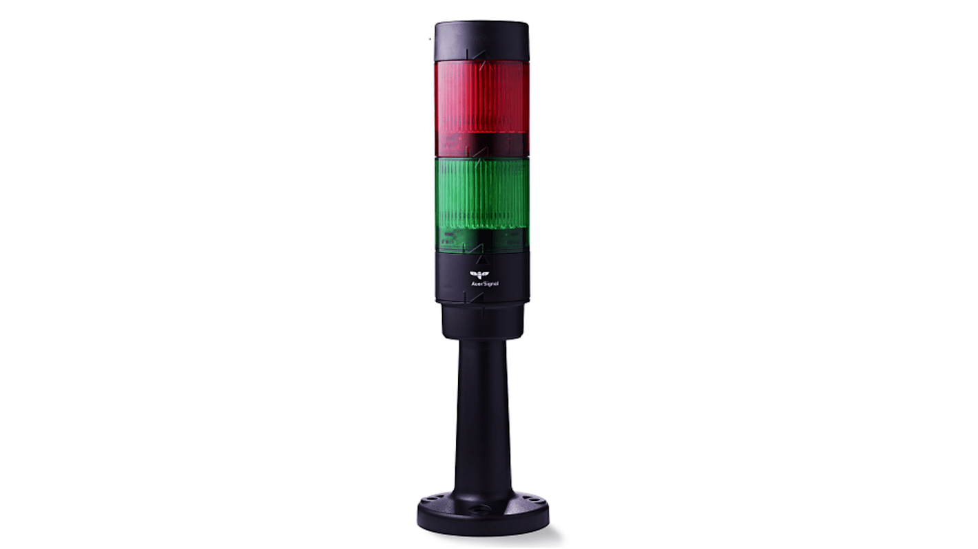 Rs-Online Torretta di segnalazione AUER Signal 24 V c.c. LED 2 elementi lenti lenti Verde Rosso