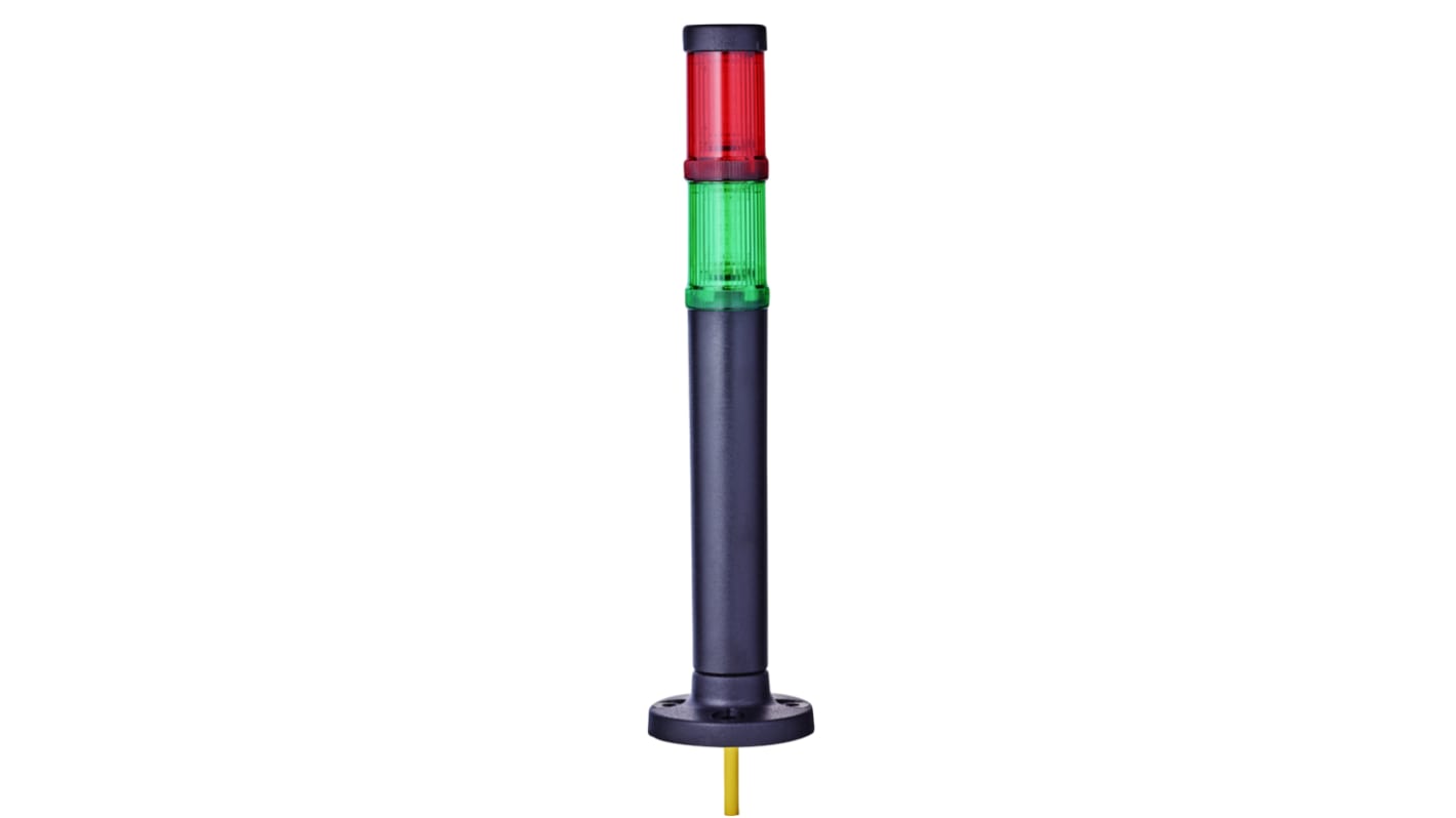 Rs-Online Torretta di segnalazione AUER Signal 24 V ca/cc LED 2 elementi lenti Rosso/Verde