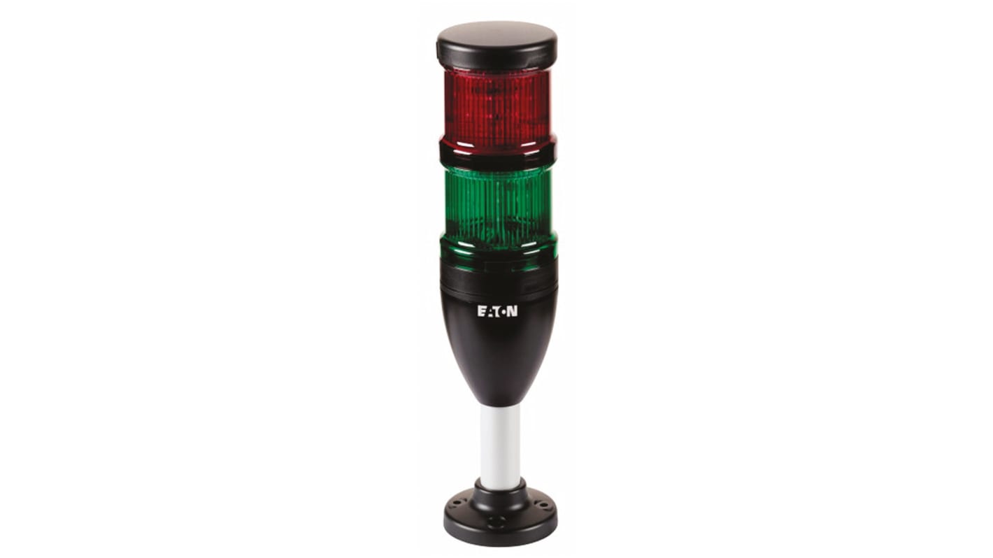 Rs-Online Torretta di segnalazione Eaton 24 V c.a. / c.c. LED 2 elementi lenti Rosso/Verde