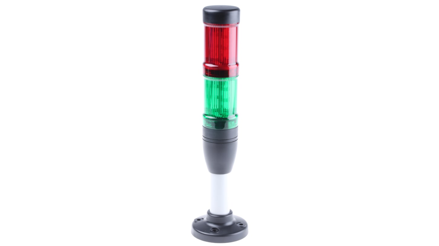 Rs-Online Torretta di segnalazione Eaton 24 V c.a. / c.c. LED 2 elementi lenti Rosso/Verde