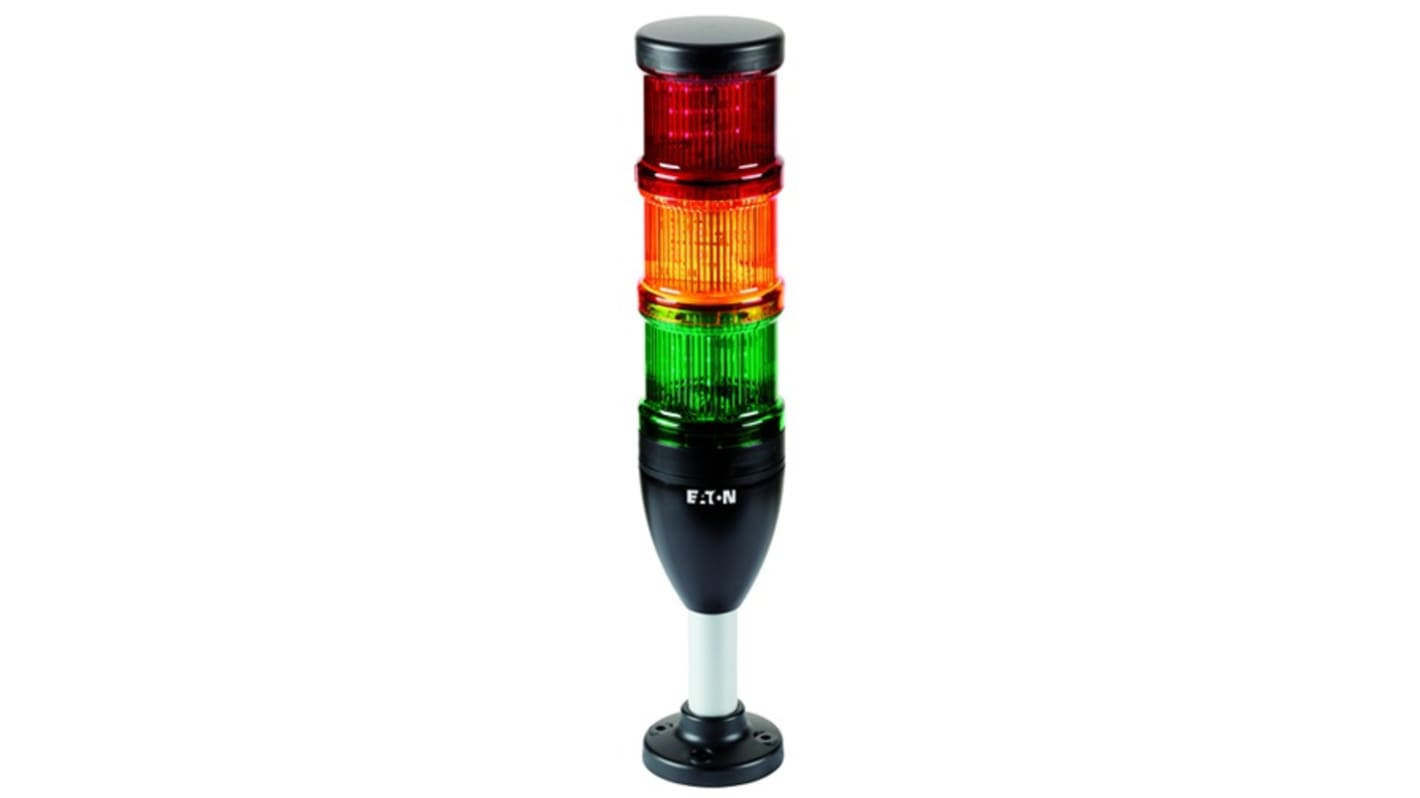 Rs-Online Torretta di segnalazione Eaton 24 V LED 3 elementi lenti lenti Verde arancione rosso