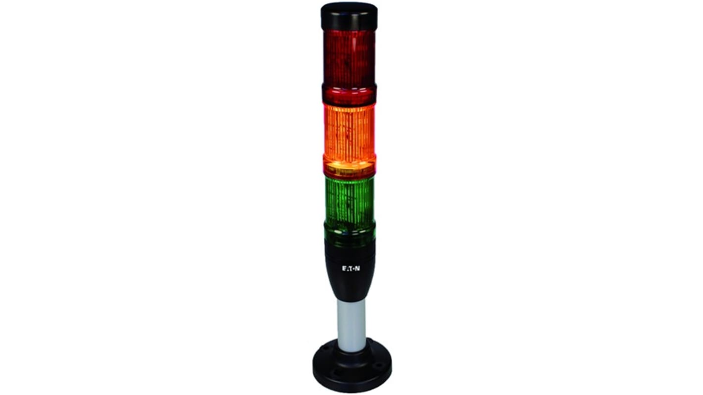 Rs-Online Torretta di segnalazione Eaton 24 V LED 3 elementi lenti lenti Verde arancione rosso