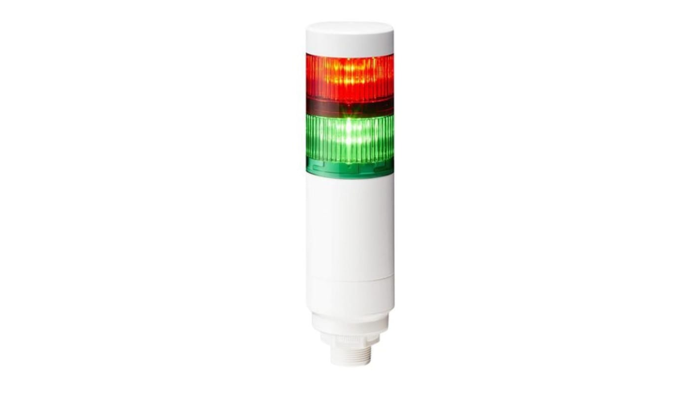 Rs-Online Torretta di segnalazione Patlite 24 V c.c. LED 2 elementi lenti Multicolore