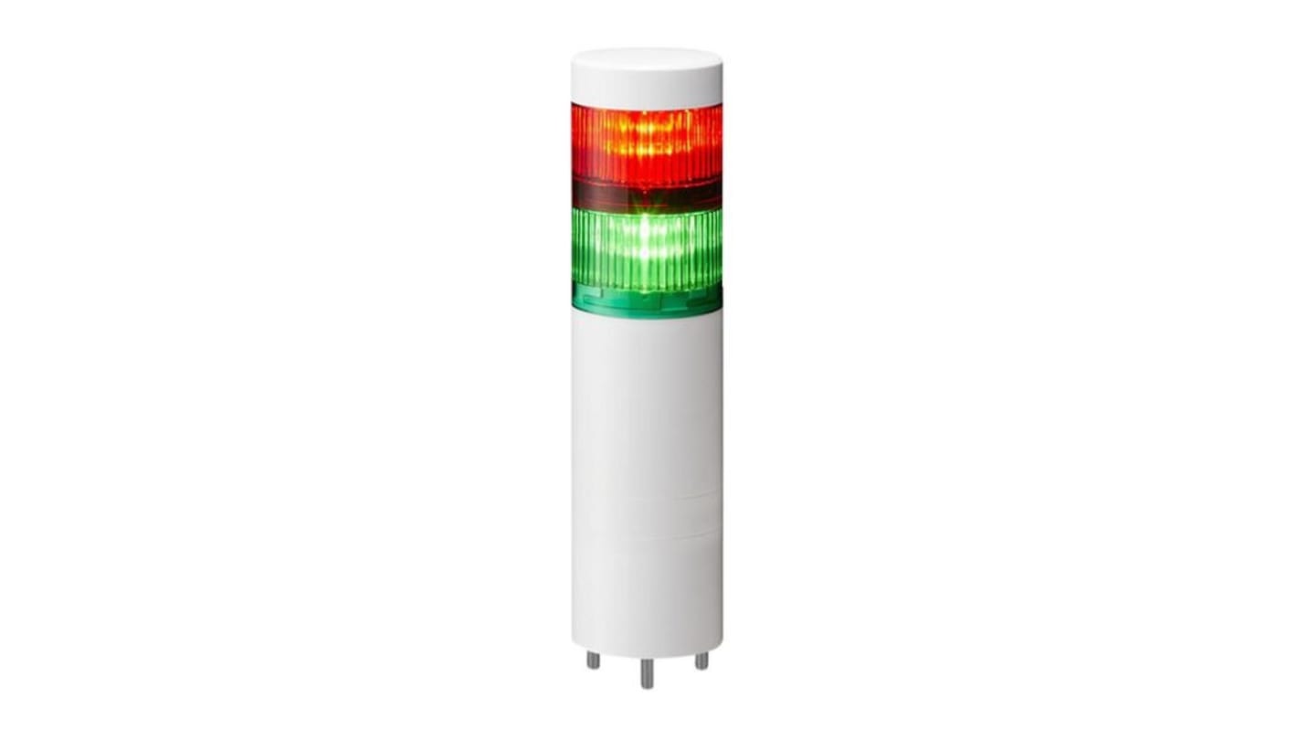 Rs-Online Torretta di segnalazione Patlite 24 V c.c. LED 2 elementi lenti Multicolore