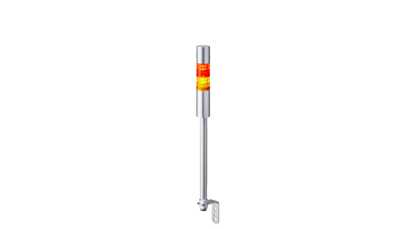 Rs-Online Torretta di segnalazione Patlite 24 V c.c. LED 2 elementi lenti A colori con Cicalino
