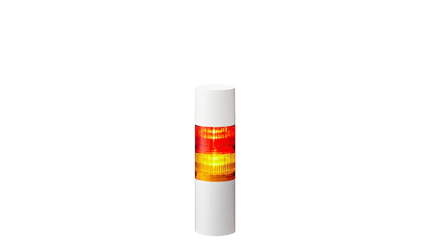 Rs-Online Torretta di segnalazione Patlite 24 V c.c. LED 2 elementi lenti A colori con Cicalino