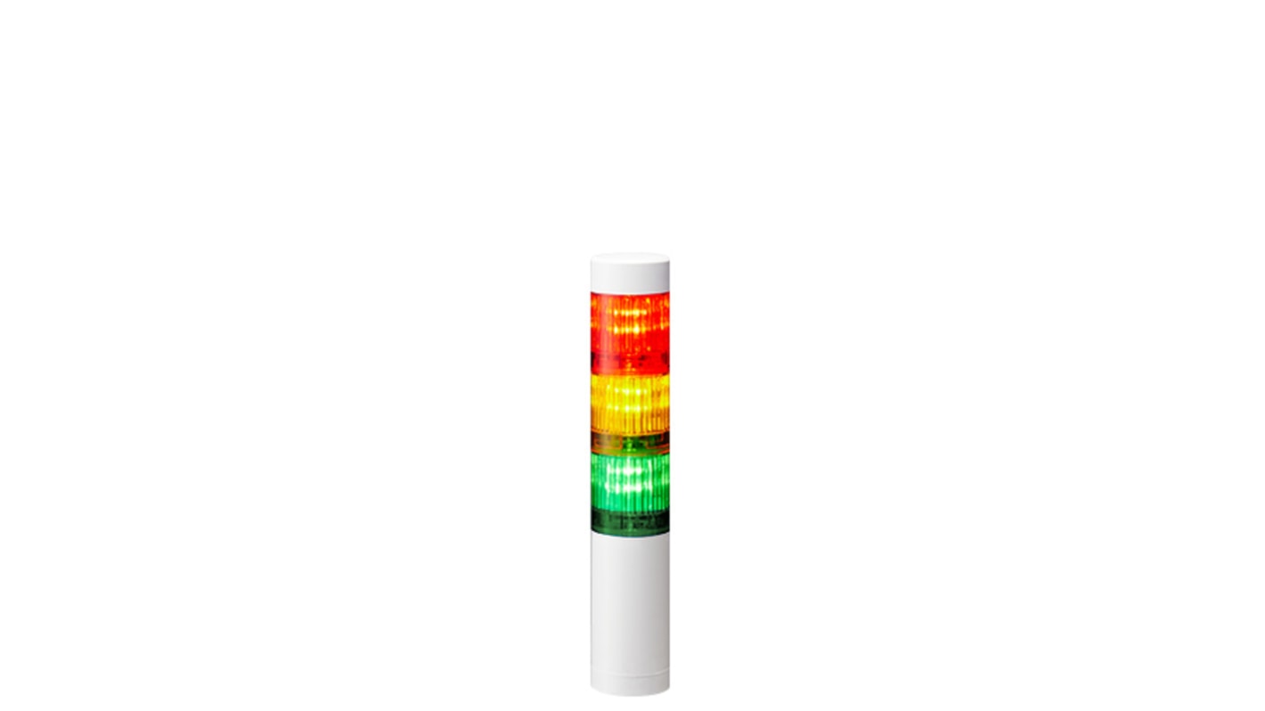 Rs-Online Torretta di segnalazione Patlite 24 V c.c. LED 3 elementi lenti A colori