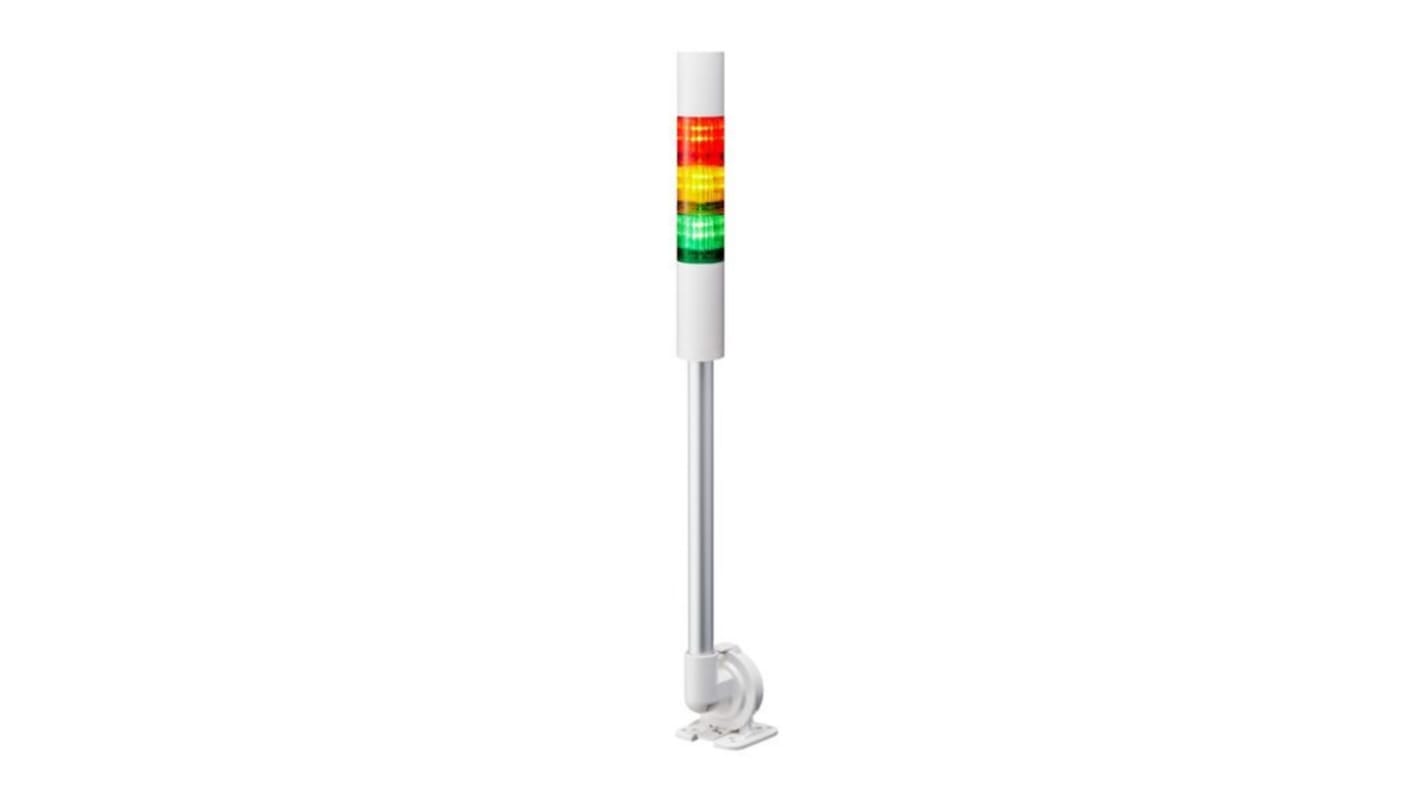 Rs-Online Torretta di segnalazione Patlite 24 V c.c. LED 3 elementi lenti Multicolore con Cicalino