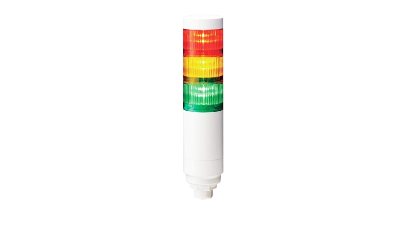 Rs-Online Torretta di segnalazione Patlite 24 V c.c. LED 3 elementi lenti Multicolore