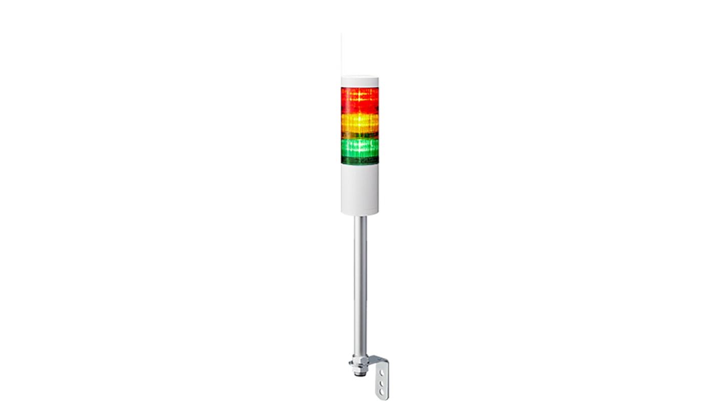 Rs-Online Torretta di segnalazione Patlite 24 V c.c. LED 3 elementi lenti A colori