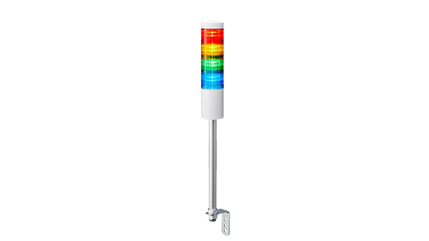 Rs-Online Torretta di segnalazione Patlite 24 V c.c. LED 4 elementi lenti A colori