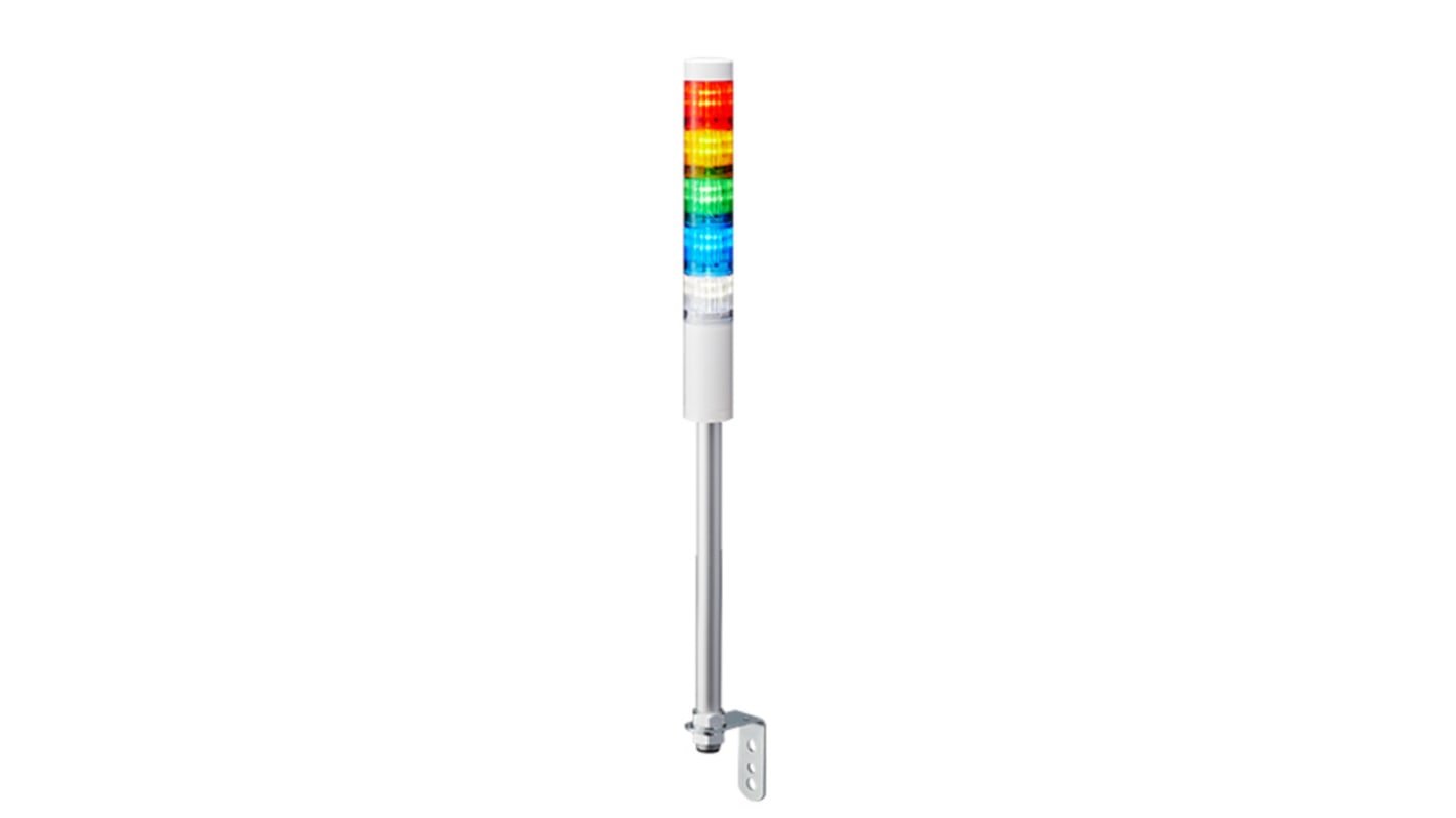 Rs-Online Torretta di segnalazione Patlite 24 V c.c. LED 5 elementi lenti A colori