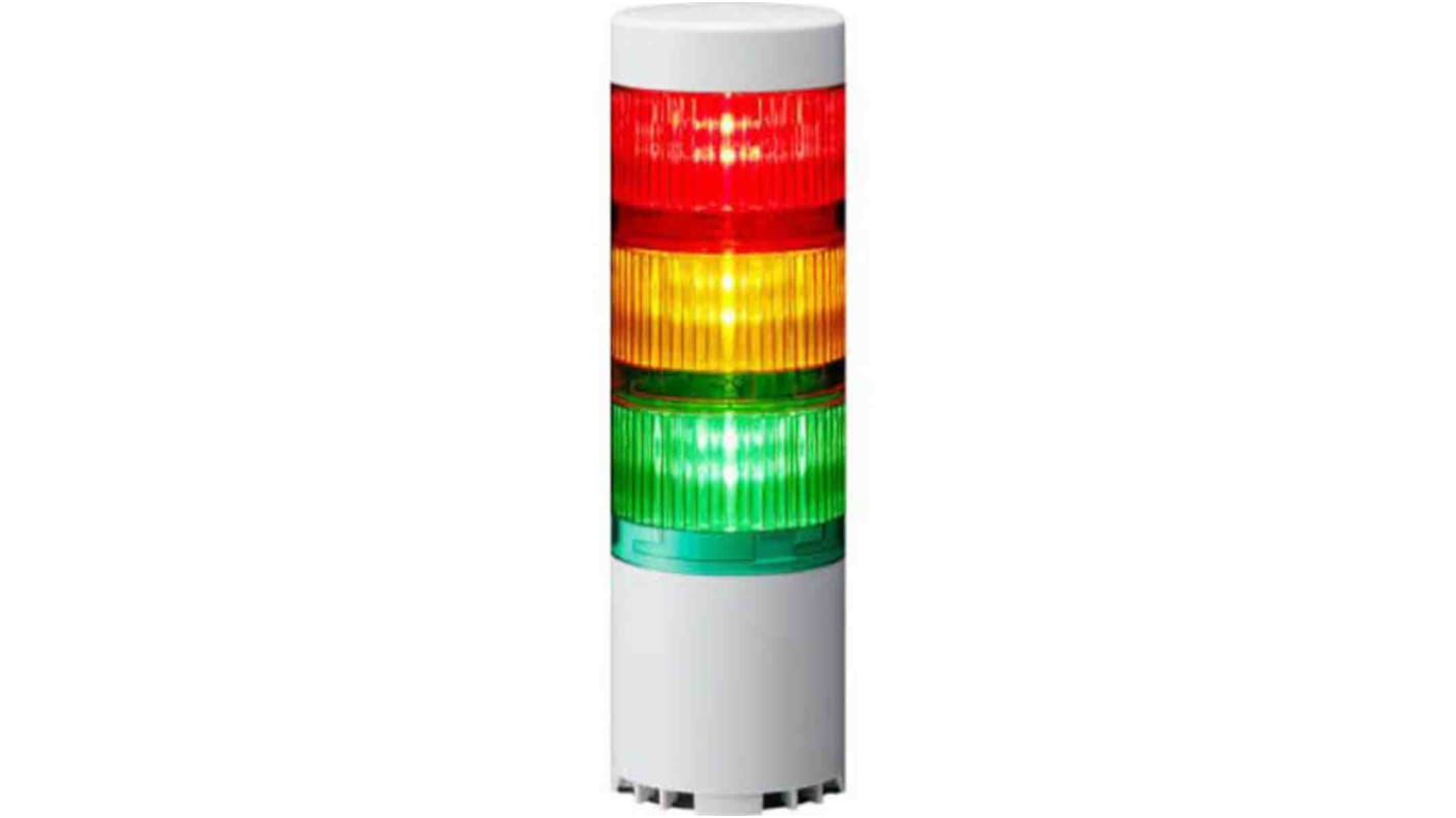 Rs-Online Torretta di segnalazione Patlite 5 V c.c. (alimentazione bus USB) LED 3 elementi lenti A colori con Cicalino