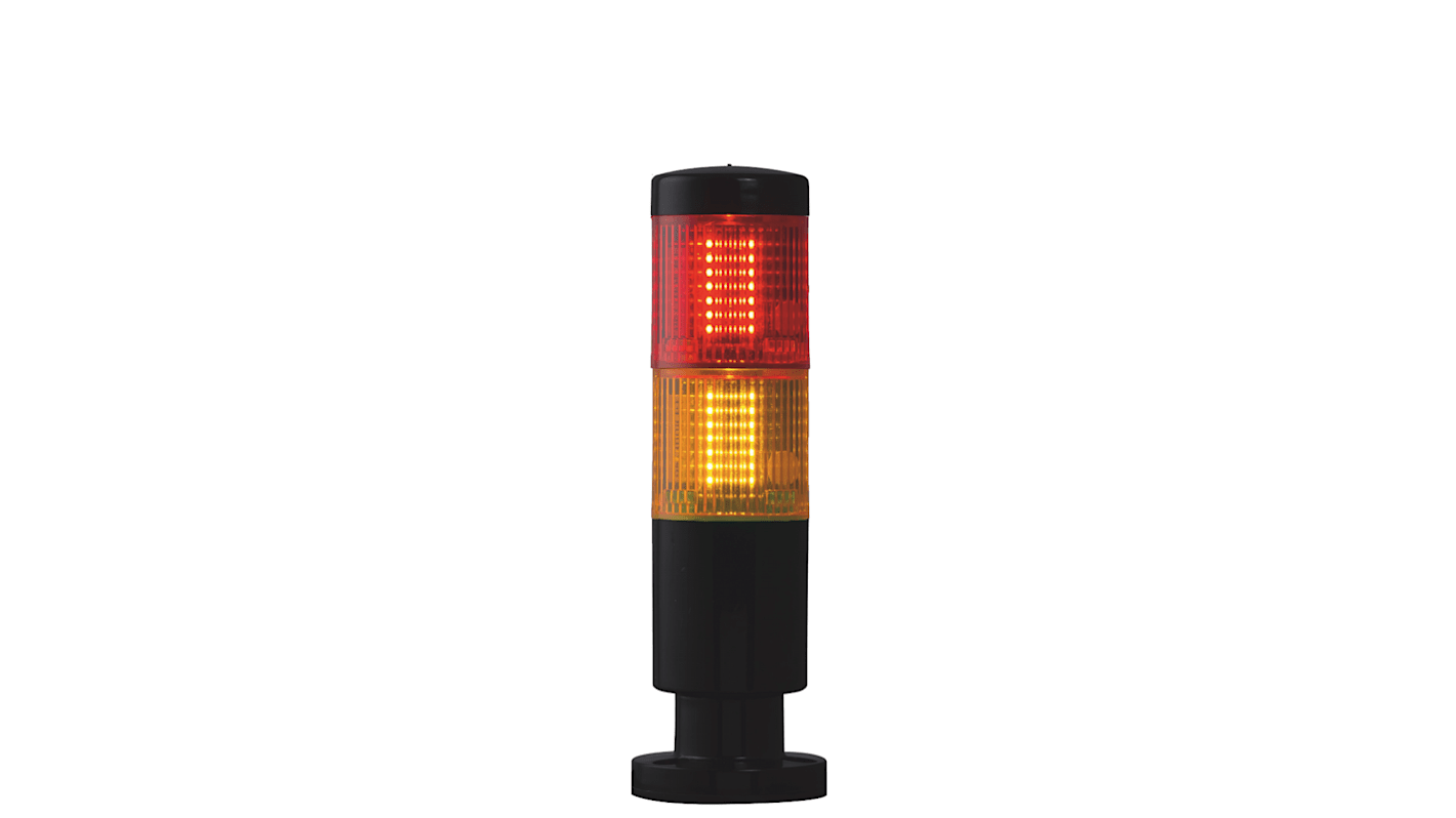 Rs-Online Torretta di segnalazione RS PRO 24 V LED 2 elementi lenti Rosso/Ambra