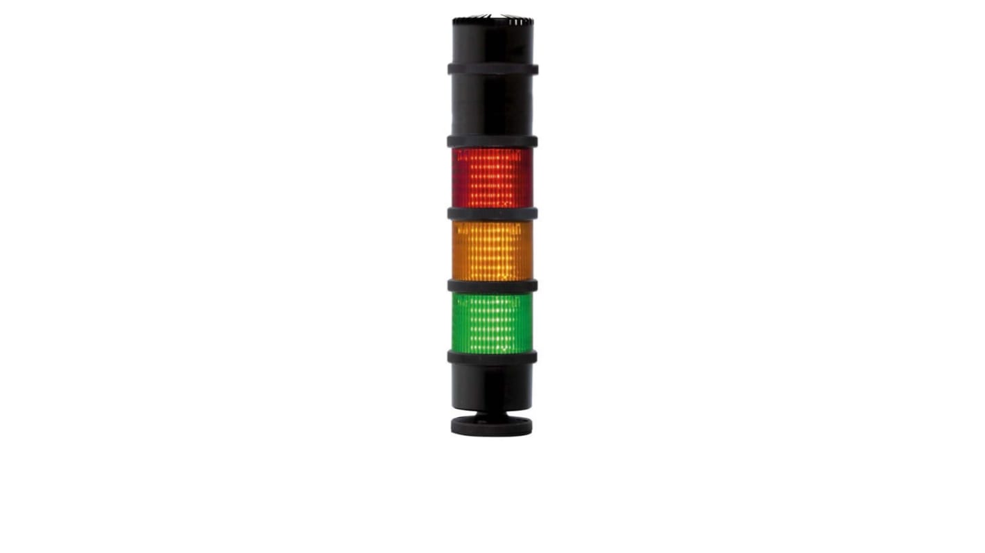 Rs-Online Torretta di segnalazione RS PRO 240 V CA LED 12 elementi lenti Verde/Rosso