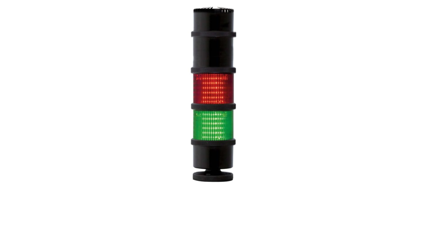 Rs-Online Torretta di segnalazione RS PRO 240 V CA LED 12 elementi lenti Verde/Rosso