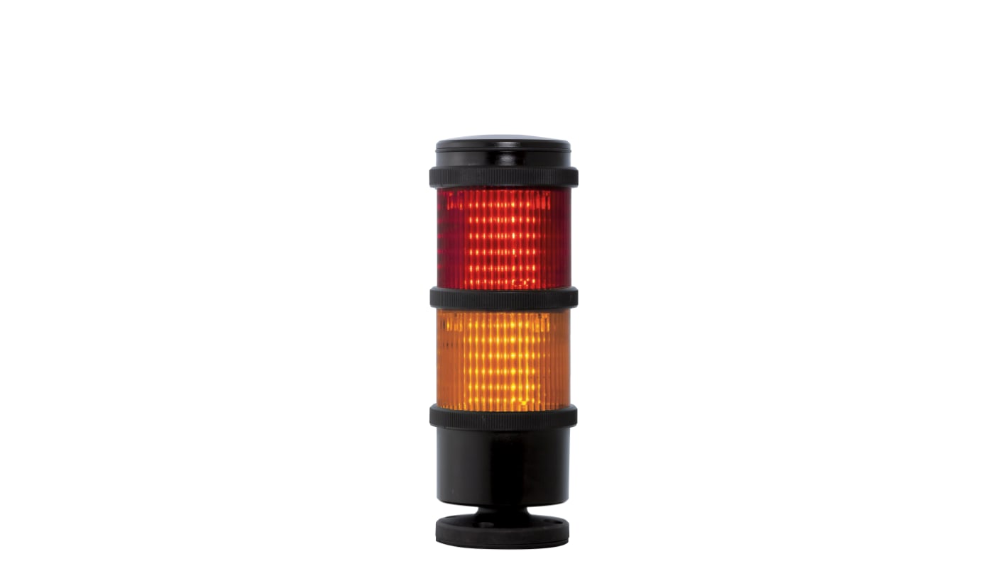 Rs-Online Torretta di segnalazione RS PRO 240 V LED 2 elementi lenti Rosso/Ambra