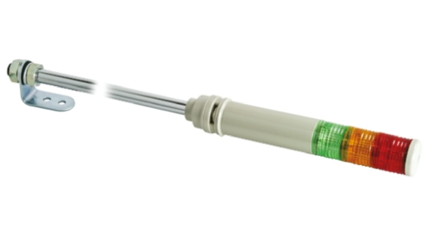 Rs-Online Torretta di segnalazione Schneider Electric 24 V ca/cc LED 3 elementi lenti Rosso/Verde/Ambra con Cicalino