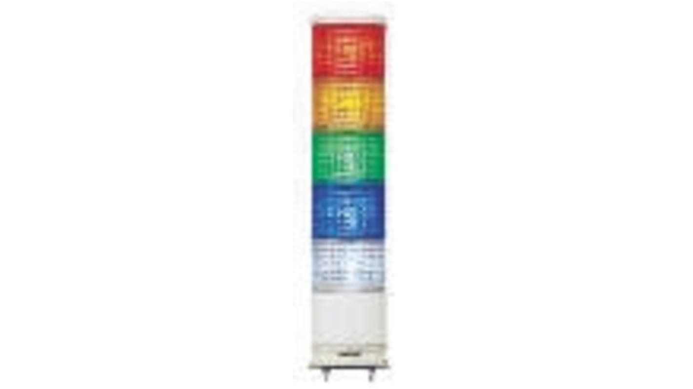 Rs-Online Torretta di segnalazione Schneider Electric 24 V c.a. / c.c. LED 5 elementi lenti Rosso/Verde/Ambra/Blu/Trasparente