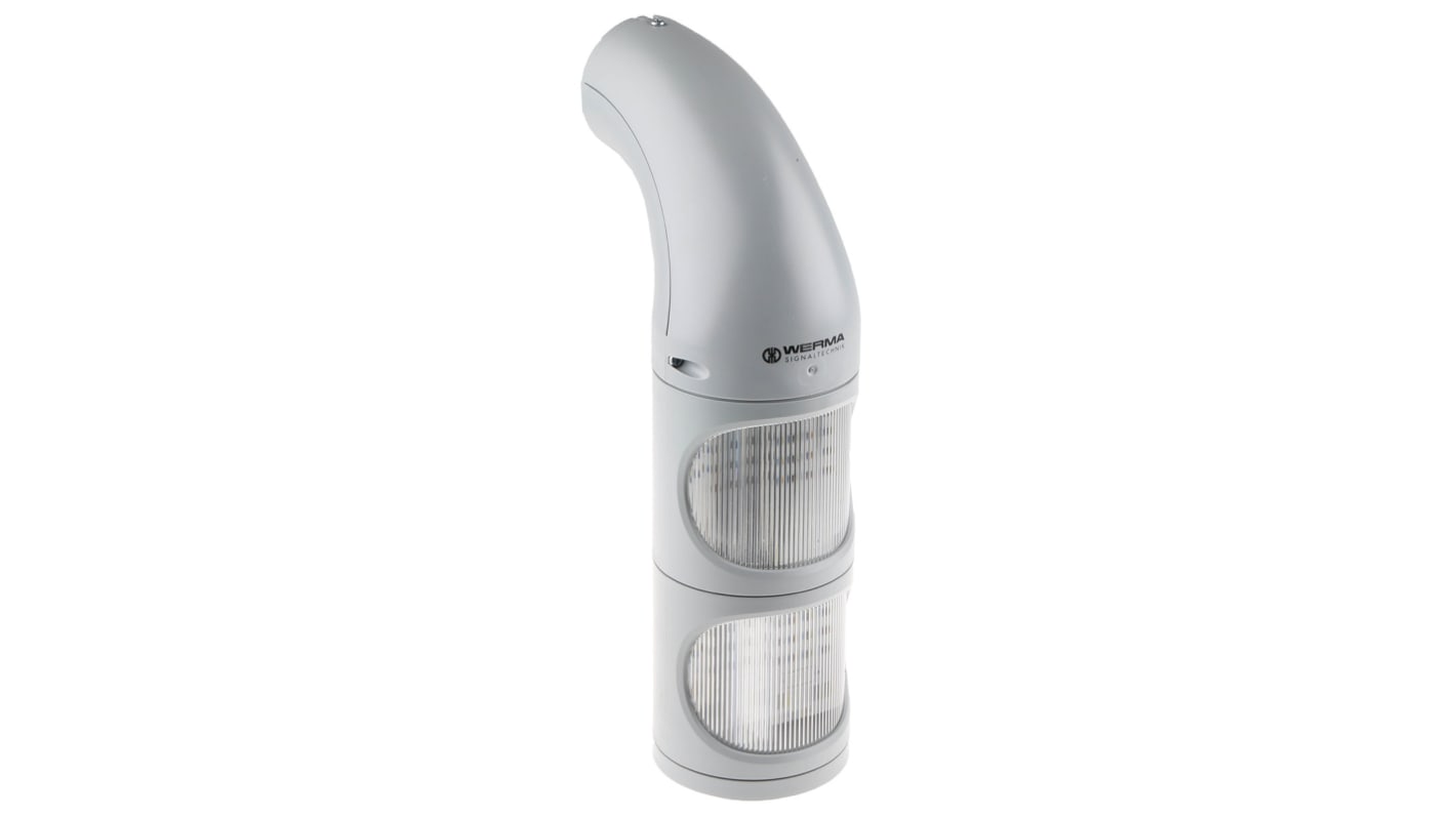 Rs-Online Torretta di segnalazione Werma 115 → 230 V c.a. LED 2 elementi lenti Trasparente