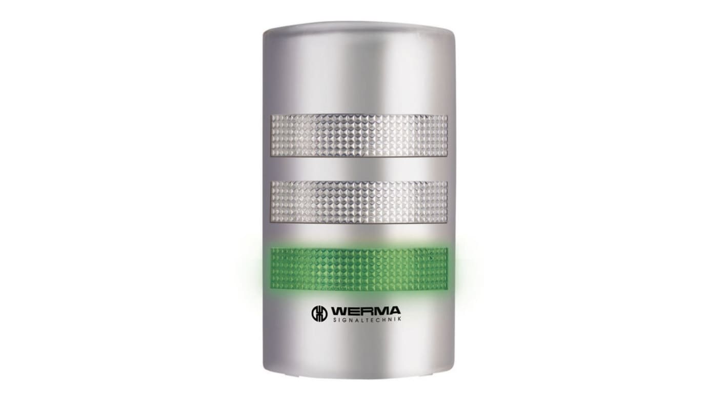 Rs-Online Torretta di segnalazione Werma 115 → 230 V. LED 3 elementi lenti Rosso/Verde/Giallo