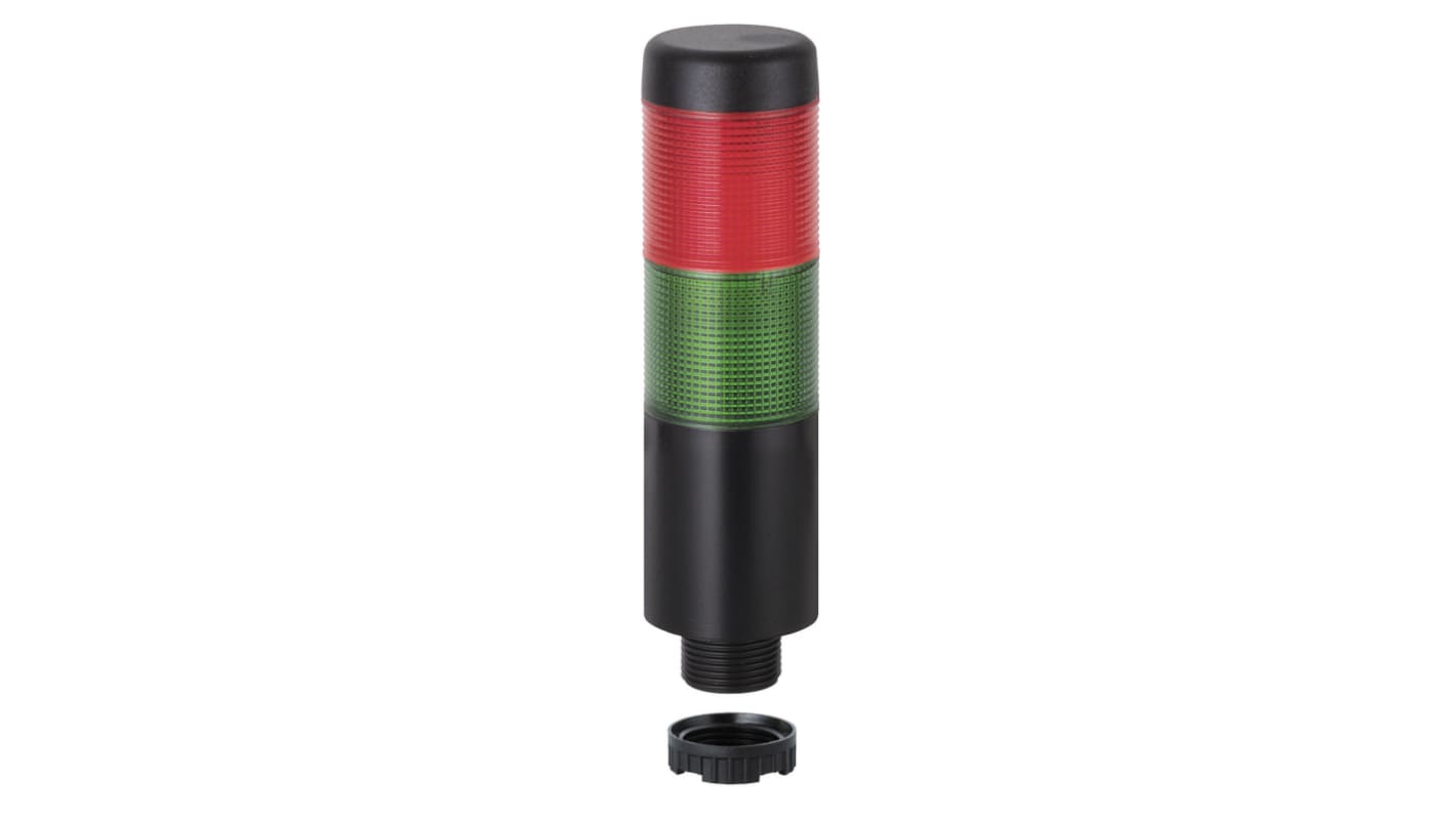 Rs-Online Torretta Di Segnalazione Werma 12 V LED 2 Elementi Lenti Rosso/Verde