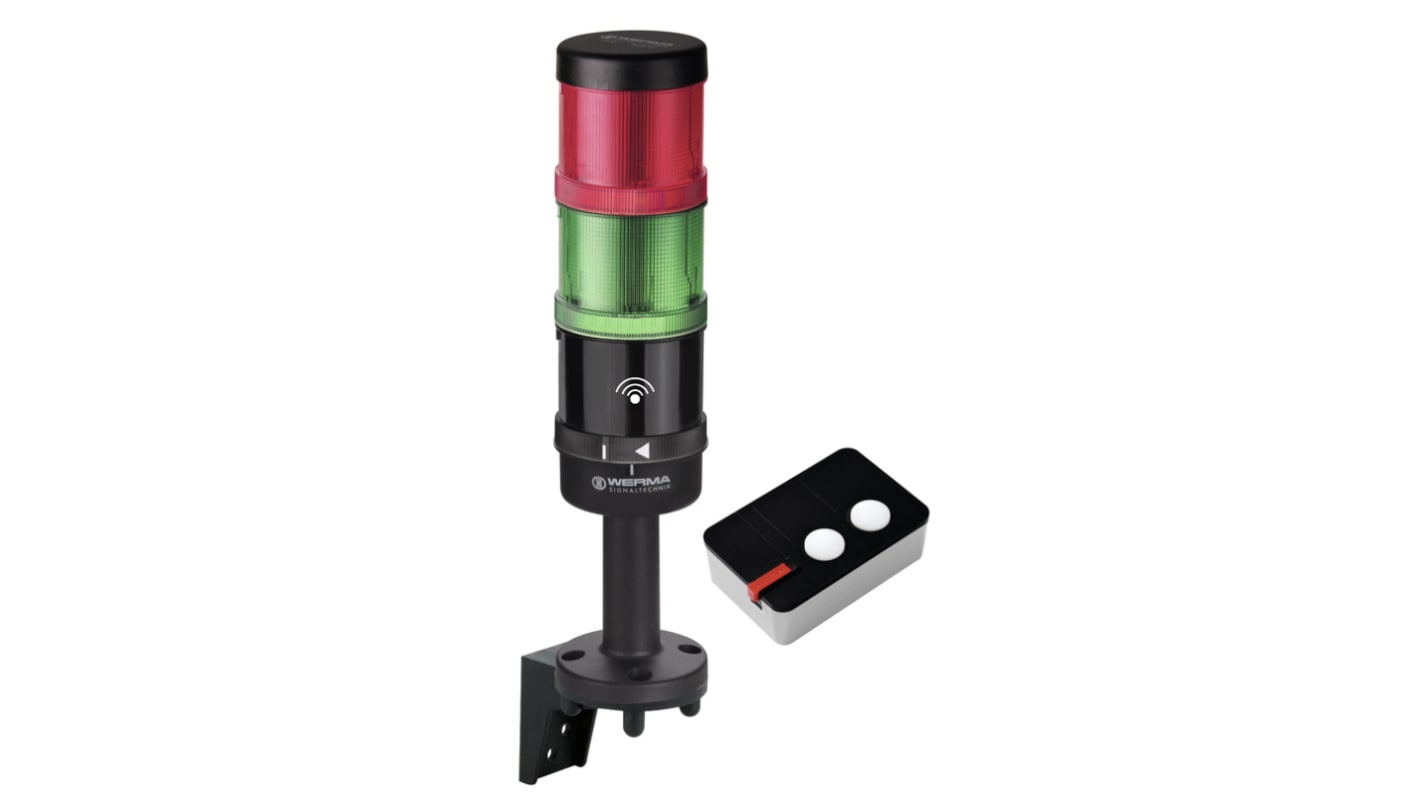 Rs-Online Torretta di segnalazione Werma 230 V c.a. LED 3 elementi lenti lenti Verde Rosso