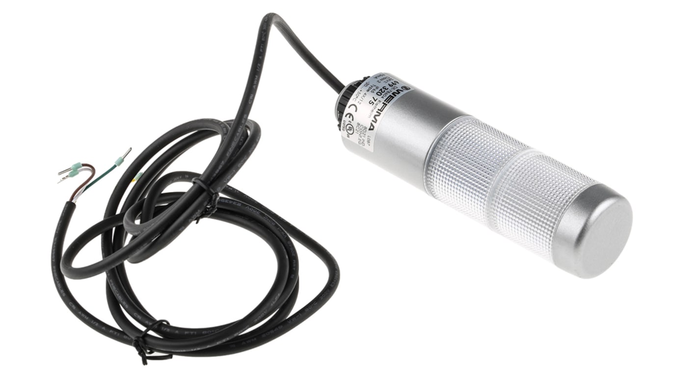 Rs-Online Torretta di segnalazione Werma 24 V c.a. / c.c. LED 2 elementi lenti lenti trasparente verde/rosso (colore LED)