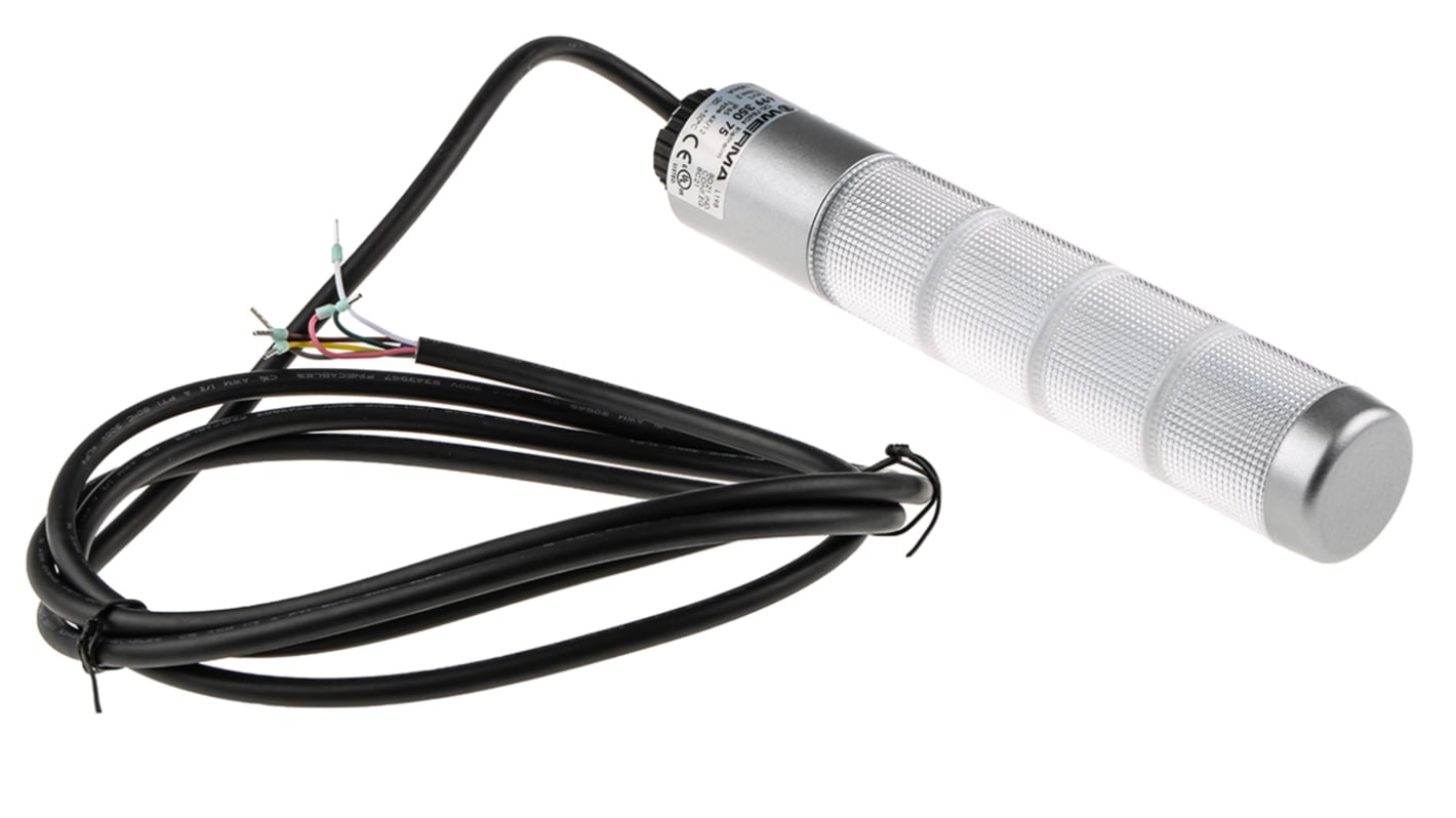 Rs-Online Torretta di segnalazione Werma 24 V c.a. / c.c. LED 4 elementi lenti lenti blu/verde/giallo/rosso (colore LED)