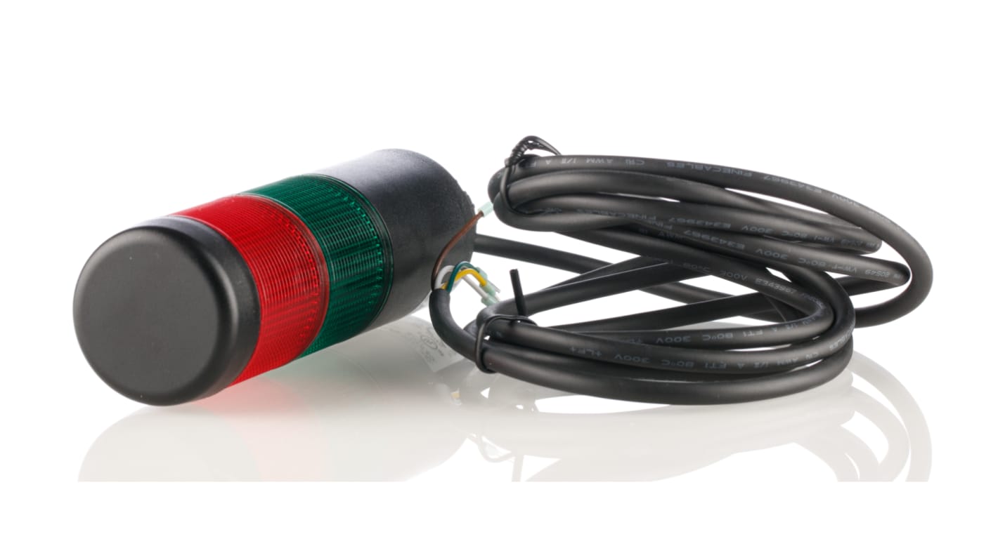 Rs-Online Torretta di segnalazione Werma 24 V LED 2 elementi lenti Rosso/Verde